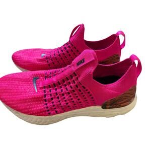 Nike Phantom womens Pink sneakers running shoes sz 9.5 colorful slip on